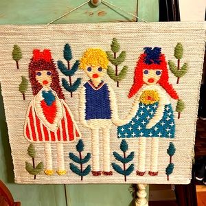 Wall Yarn Art Tapestry Mural from the vintage archives of Fine Little Day